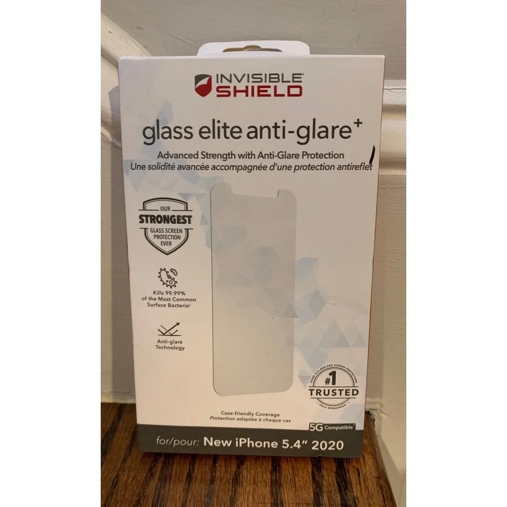 NEW Kate Spade iphone 12 mini case AND NEW Invisible Shield glass elite anti-gla
